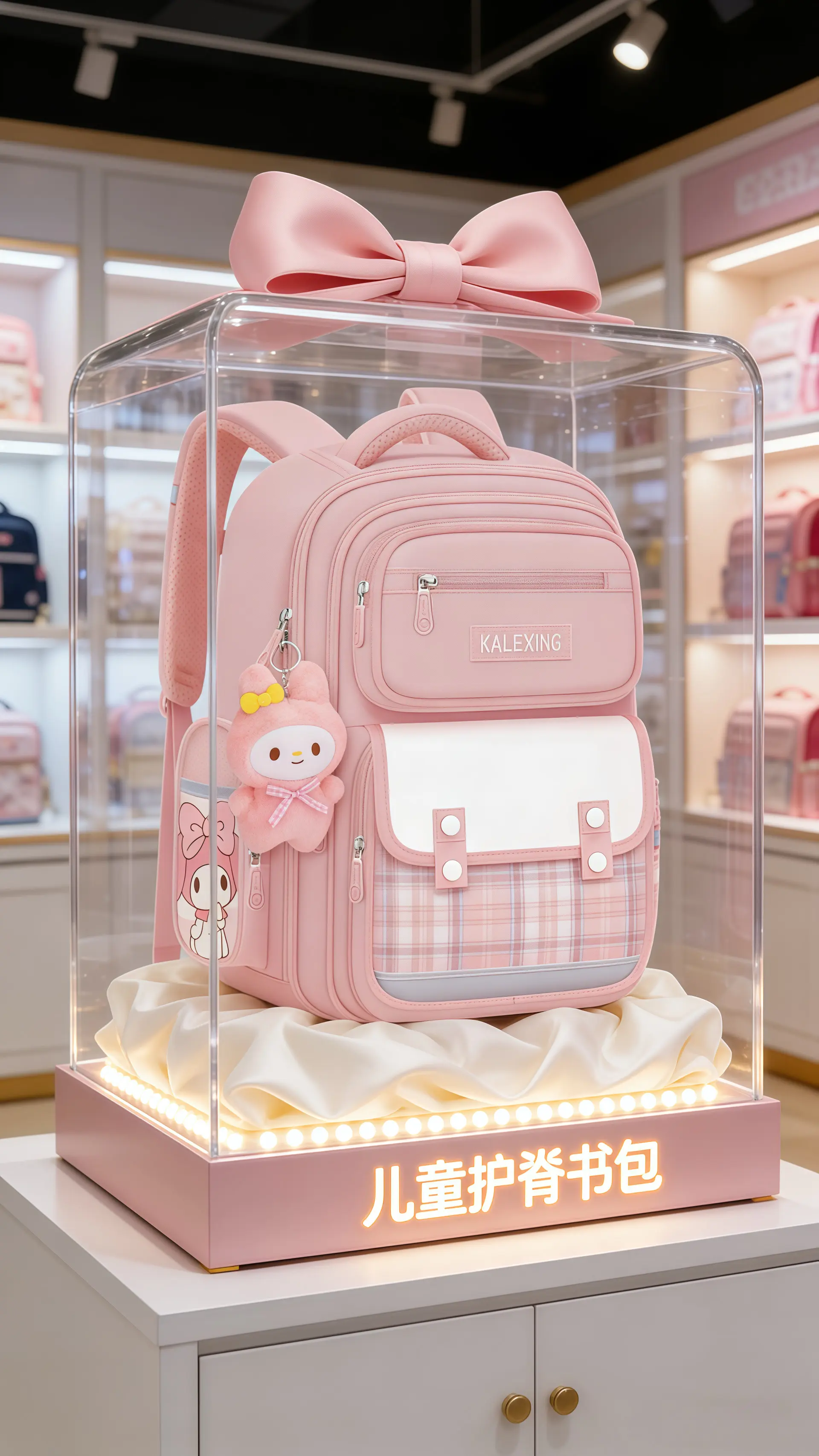 新款小学生书包来啦～容量大还轻便减负~上学背超合适