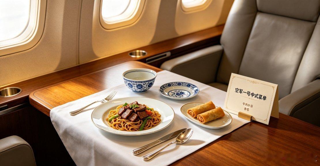 空军一号中式菜单曝光近日，空军一号来华的专属中式菜单意外曝光，瞬间引发全网热议，