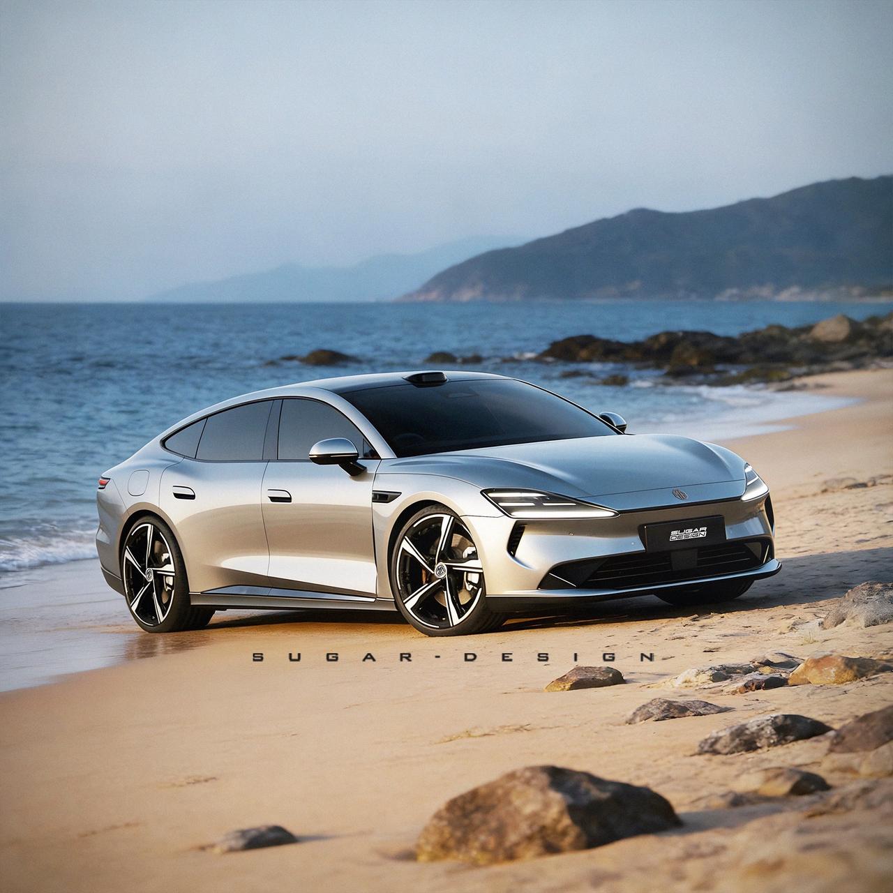 沪上帕美？名爵MG 07新车预览！前几天，名爵中型新轿车的谍照和侧视图曝光，让这