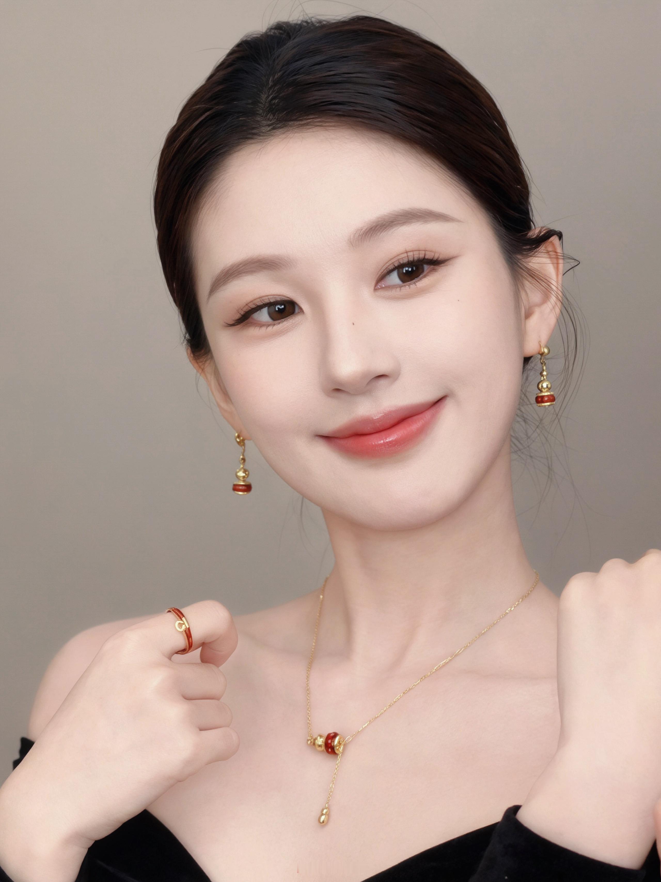 美到大花感都不足以形容，这种气韵是人格由内而外的充盈才能诠释出来的，虽说充盈，又