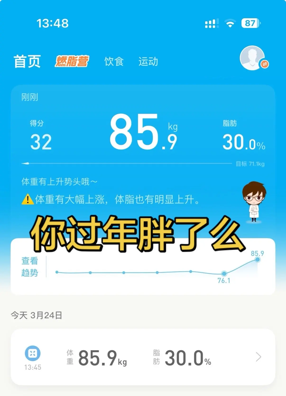 你过年胖了么？这必须得减肥了😂