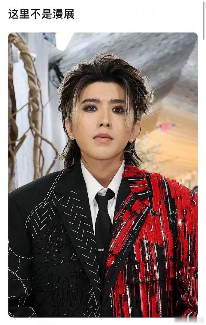 蔡徐坤MetGala红毯look 妆造怎么样～