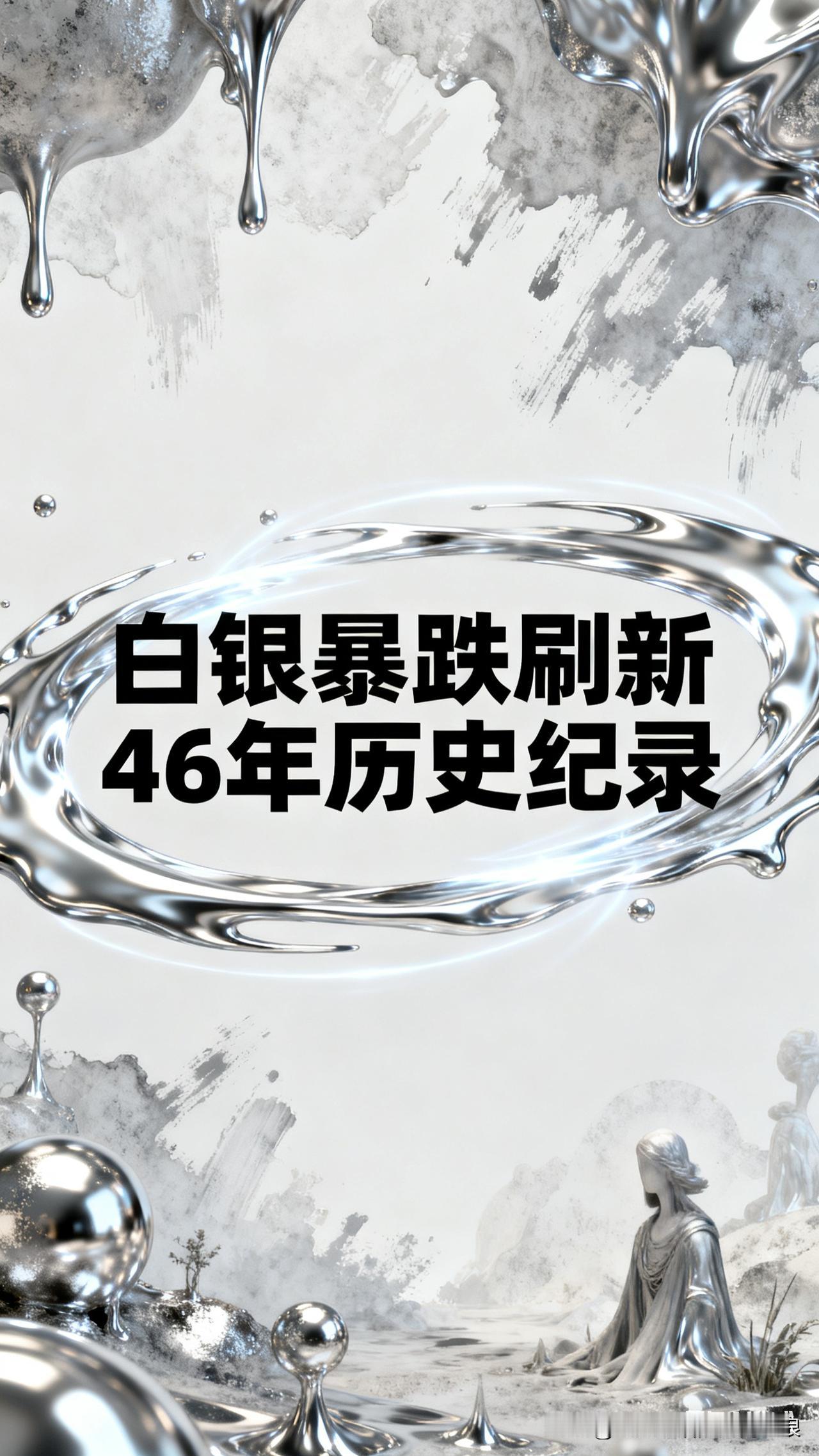白银暴跌刷46年纪录！高位入场的散户哭了
 
最近白银市场太刺激，直接上演“蹦极
