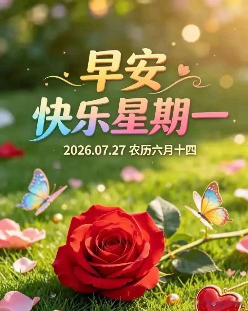 🌼²⁰²⁶/₀₇.₂₇ᵕ̈ᵕ̈周一｜清风相伴🍃☕️🍒🍑
晨光漫过盛夏枝头