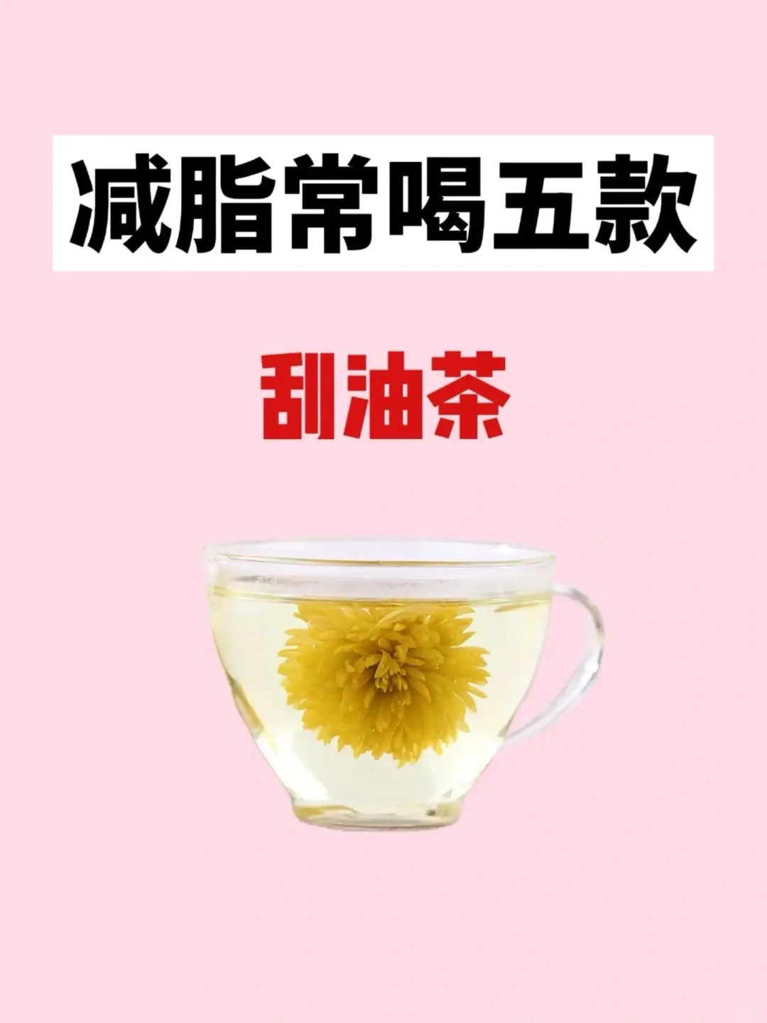 这五款减脂茶🍵常喝常瘦⚡️