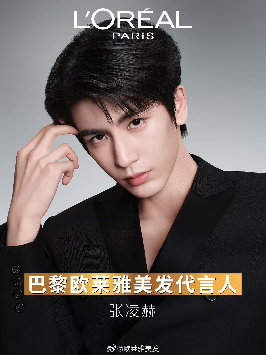 张凌赫官宣欧莱雅美发代言张凌赫官宣成为欧莱雅美发代言人 期待 ​​​