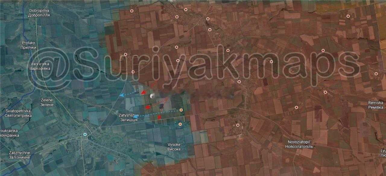 俄乌局势第1361天：
胡利亚波尔前线情况：俄军继续向胡利亚波尔推进，乌军撤退至