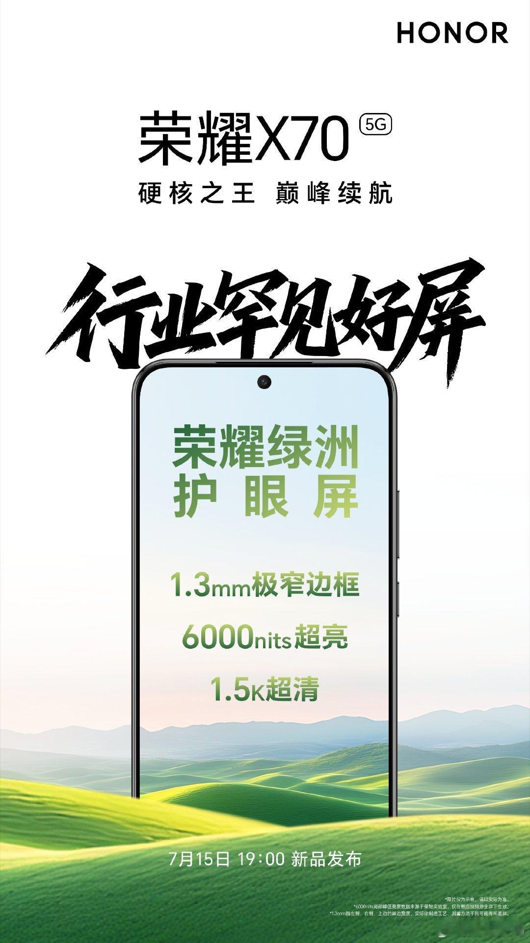 【谁说护眼只能高端机专属？荣耀X70重新定义全民护眼标杆】荣耀X70首搭「绿洲护