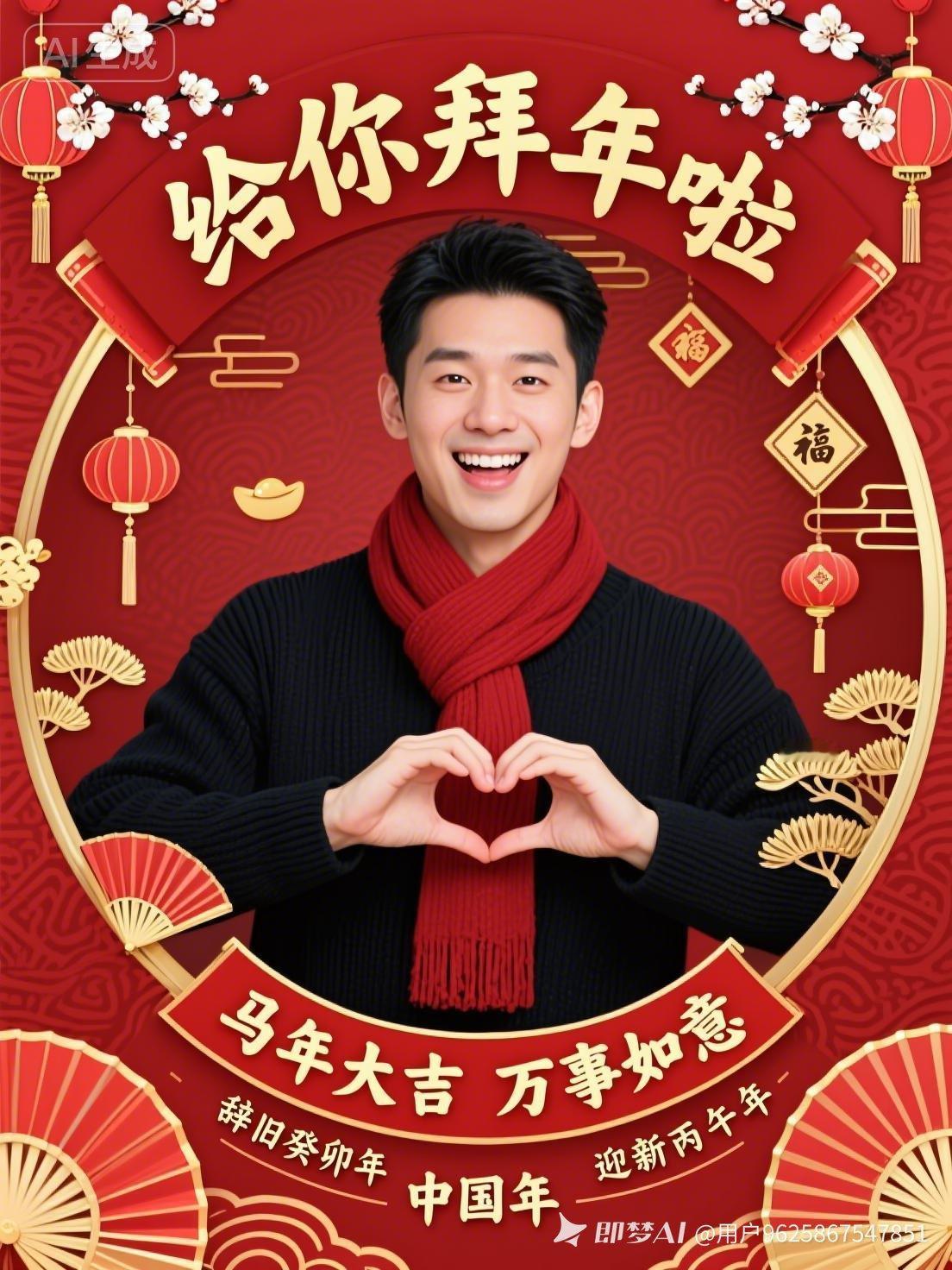 新年快乐！马年大吉，万事如意！🎉💖