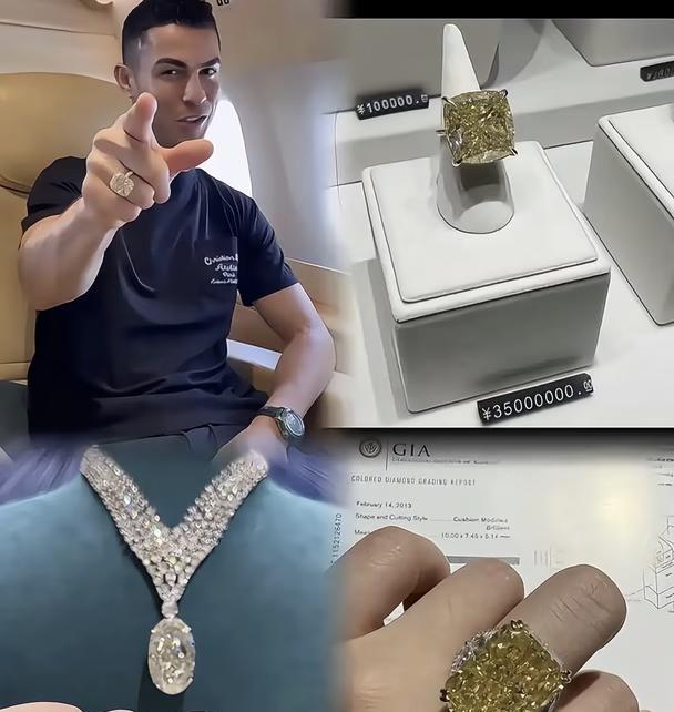 C罗那些豪无人性的珠宝 😍
富贵黄钻迷人眼，光是欣赏就赚到了[鼓掌][心心眼R