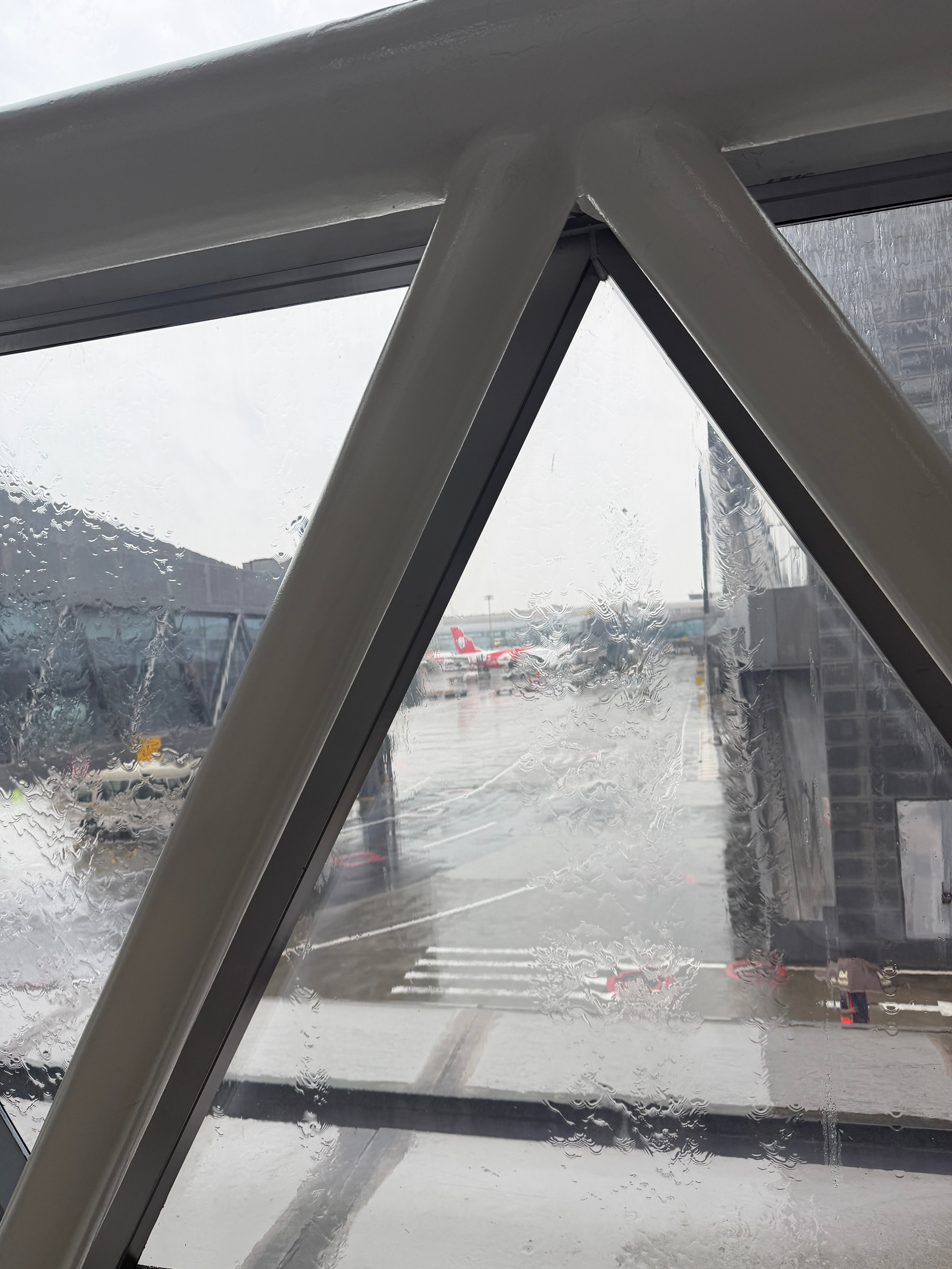 抵达下雨了哎 