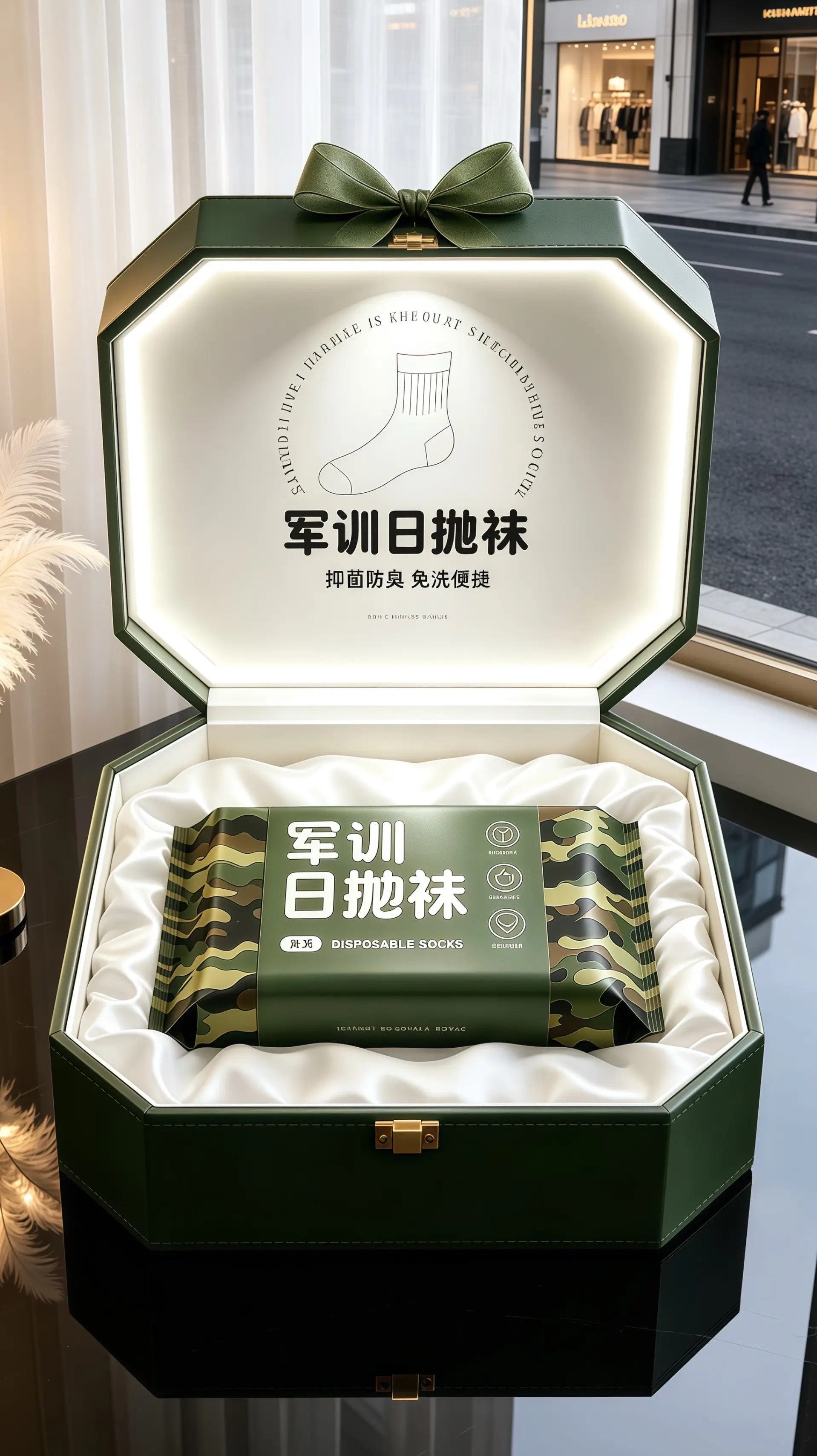 今年雨水特别多，赶紧安排了一次性袜子