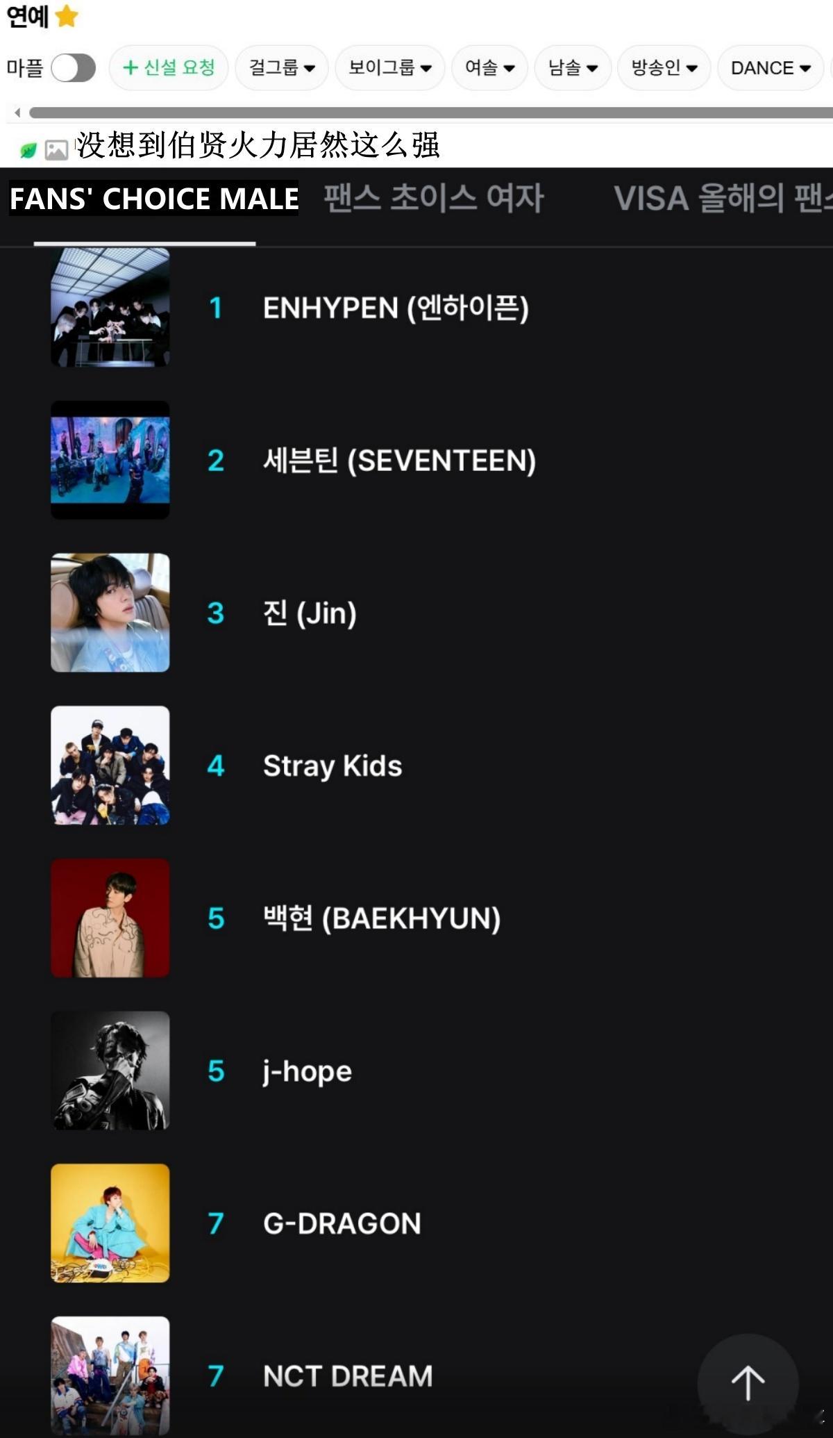 🔥韩网热帖评论翻译🔥没想到边伯贤粉丝火力这么强大MAMA Fans' Cho