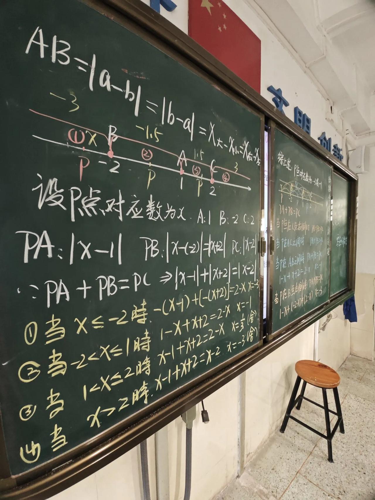 途虫数学教学日记，今天专题培优，数轴上的动点问题，分类讨论的思想，解绝对值方程的