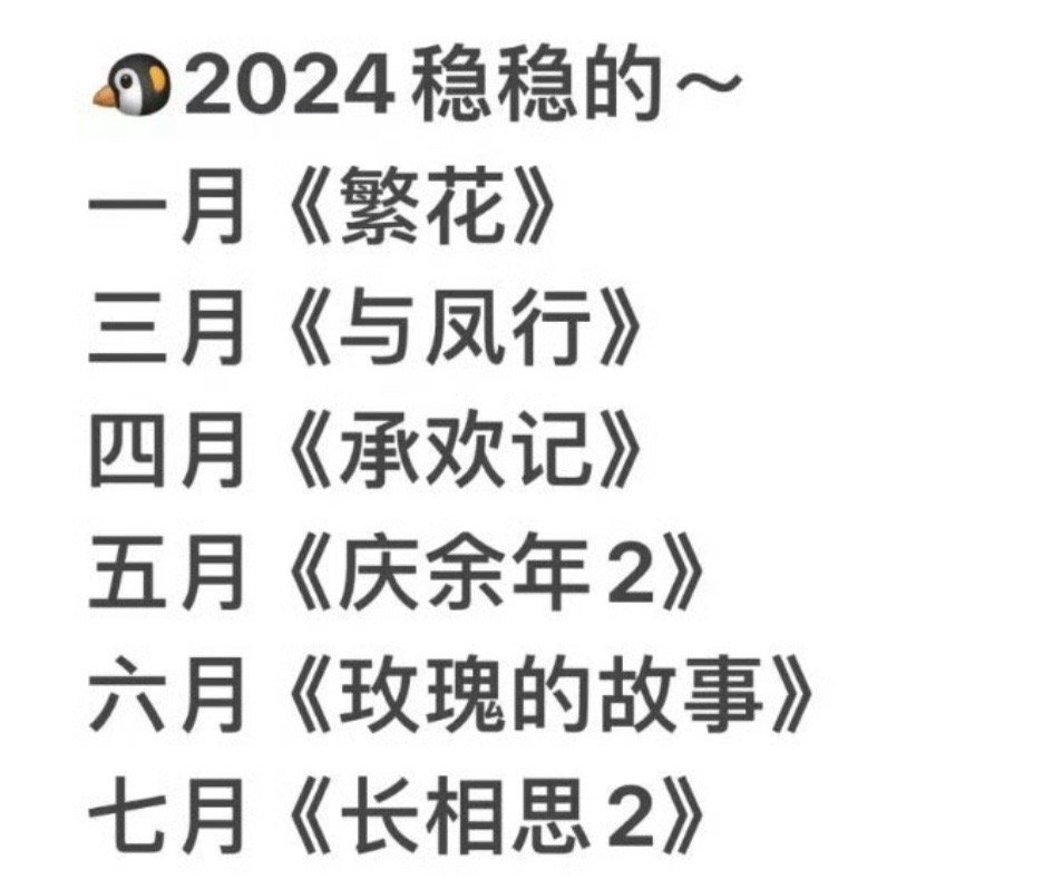 胡歌赵丽颖杨紫张若昀刘亦菲今年真是让腾讯吃饱了一个月一部爆剧[舔屏] ​​​