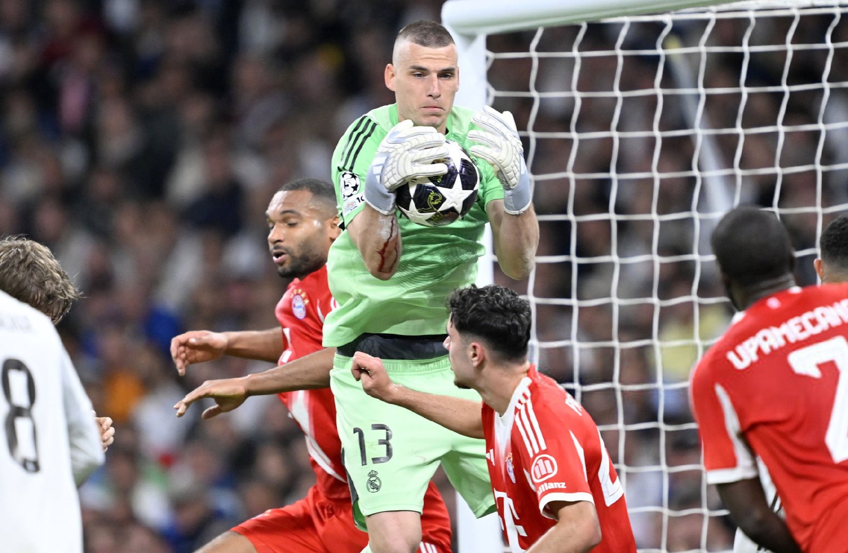 【全场】皇家马德里 1-2 拜仁慕尼黑姆巴佩进球，楚阿梅尼黄牌次回合停赛。欧冠联