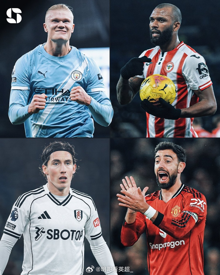 11月以来英超参与进球上双球员：哈兰德（曼城）——12伊戈尔·蒂亚戈（布伦特福德