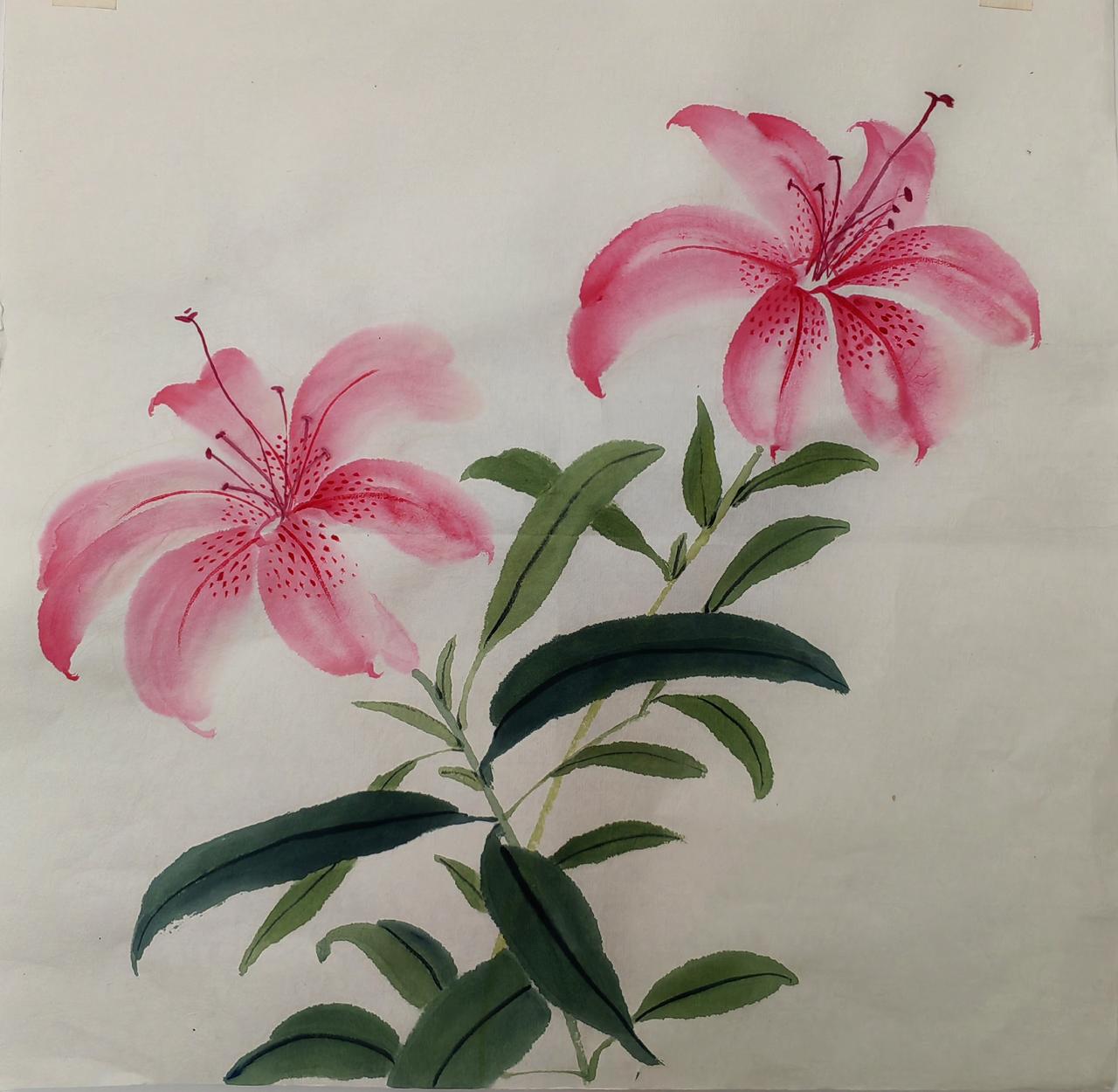 分享我这周有趣的事：
这一周，大概是被“色彩”填满的。
案头的笔墨晕染开春意，指