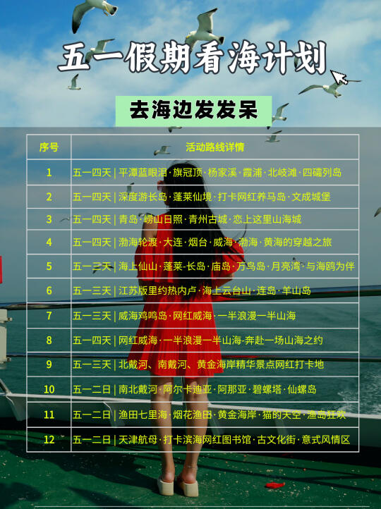 五一假期去海边发呆✅12条看海路线推荐
