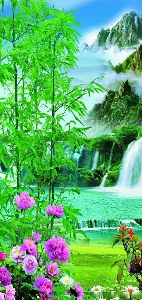 上联:春风翠竹夏日荷
下联:秋月红枫冬寒柏