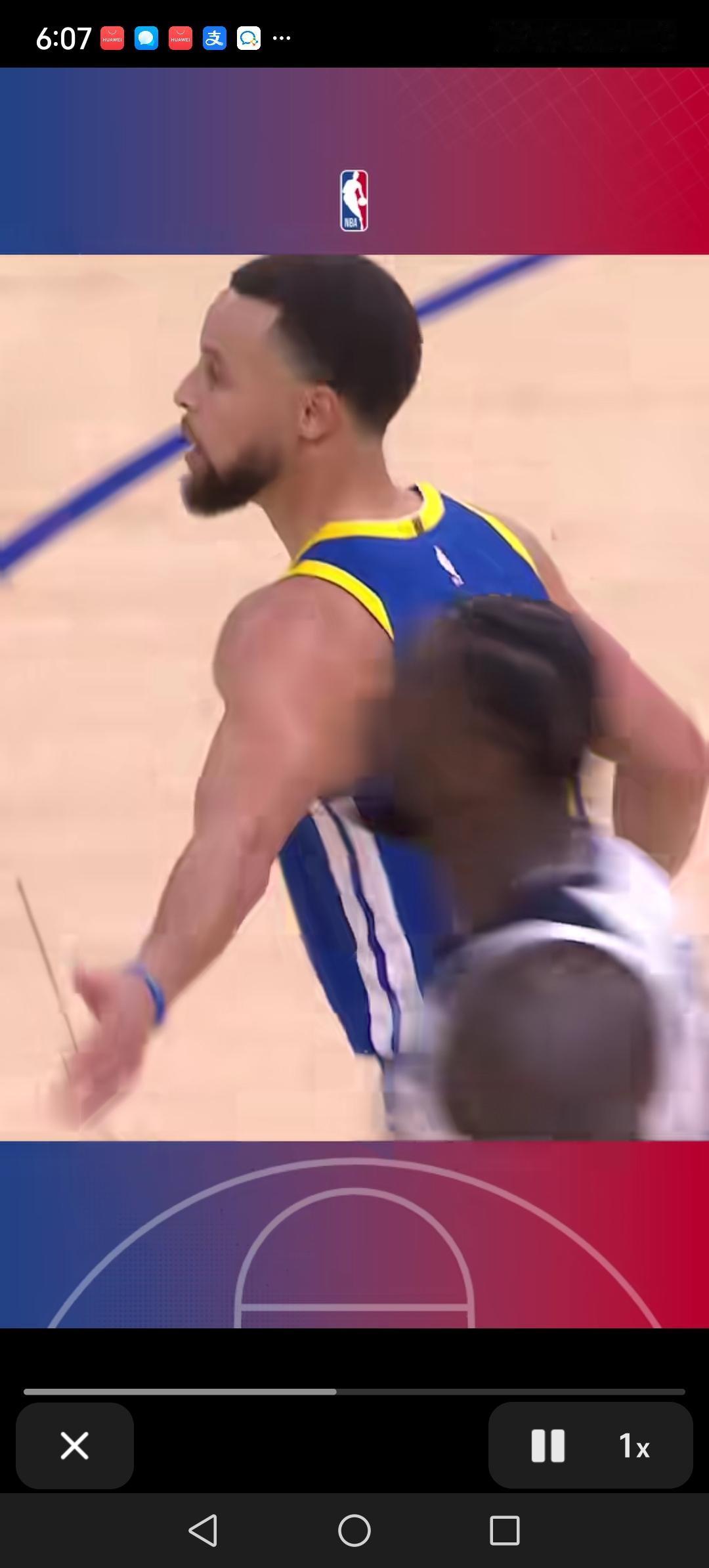 库里复出，独木难支，最终120:127主场不敌森林狼。
今天复出后的库里使出了浑