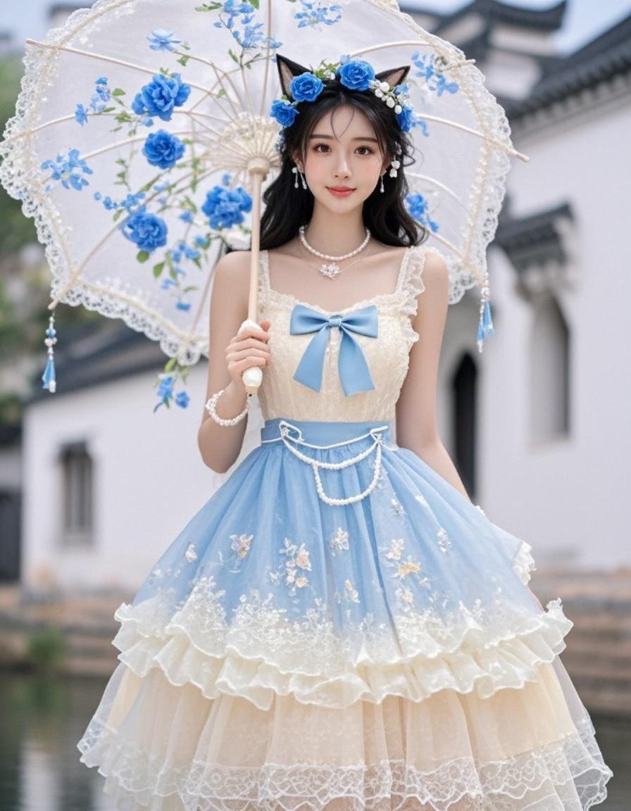 蓝纱梦影 原来ai写真可以这么美 人生总得有一套ai写真吧 谁拍谁好看...