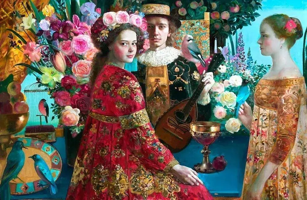 俄罗斯画家Olga Igorevna Suvorova奥尔加·依格温娜·苏洛娃绘