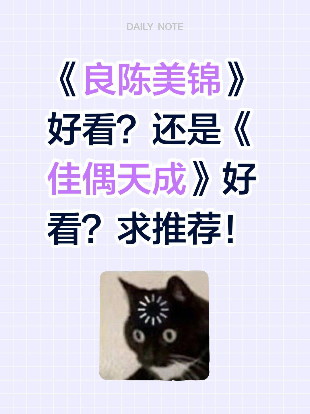 《良陈美锦》好看？还是《佳偶天成》好看？求推荐！良陈美锦 任敏 佳偶天成 任嘉伦