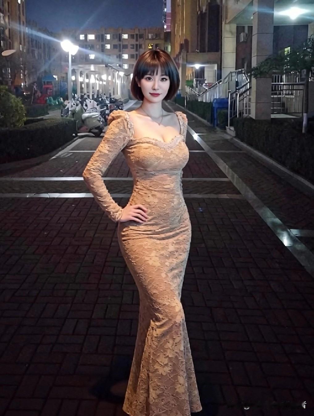 美女这身衣服太美了