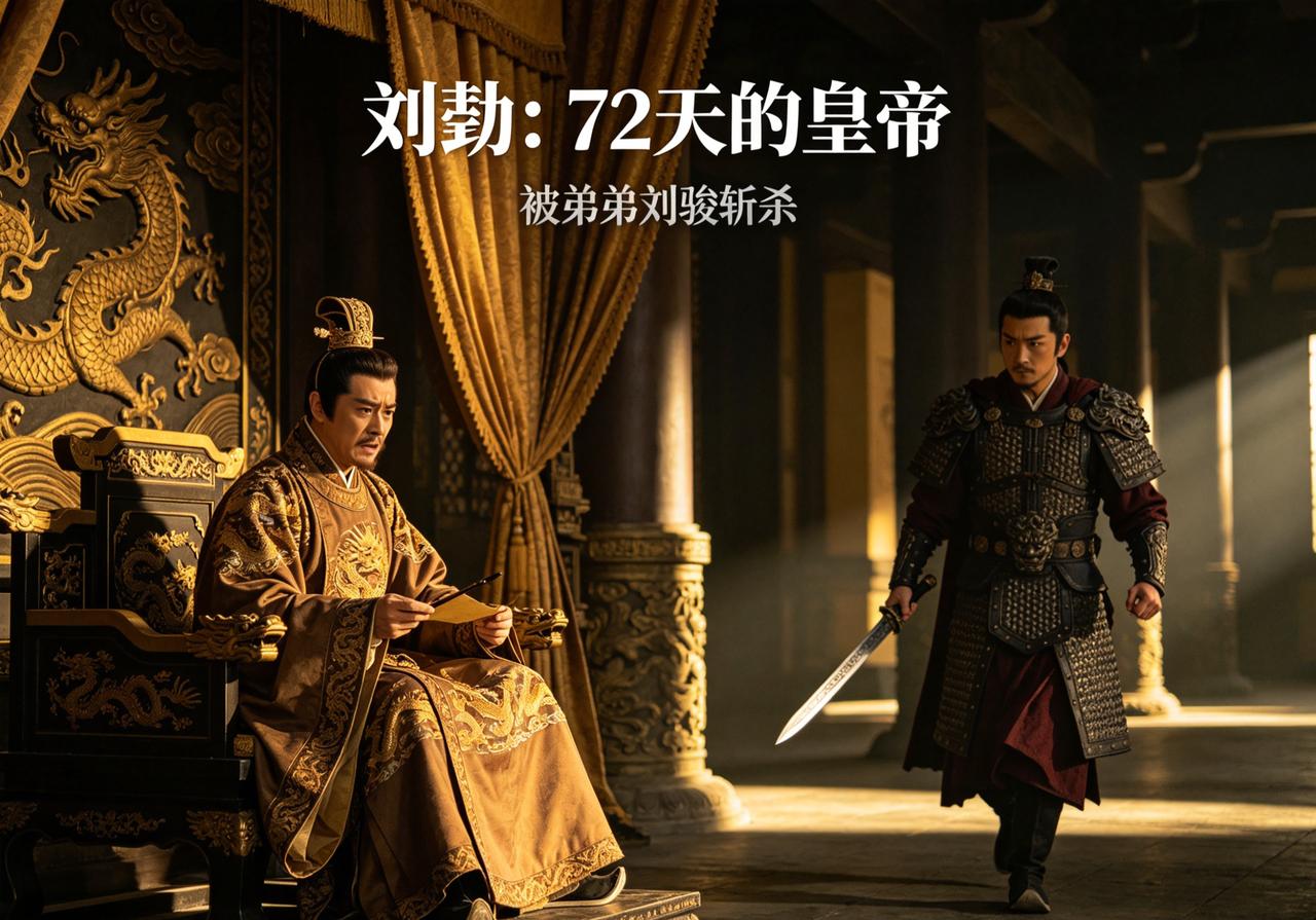 453 年，南朝宋文帝刘义隆正在宫中议事，亲生太子刘劭突然带兵闯入，一刀结束了父