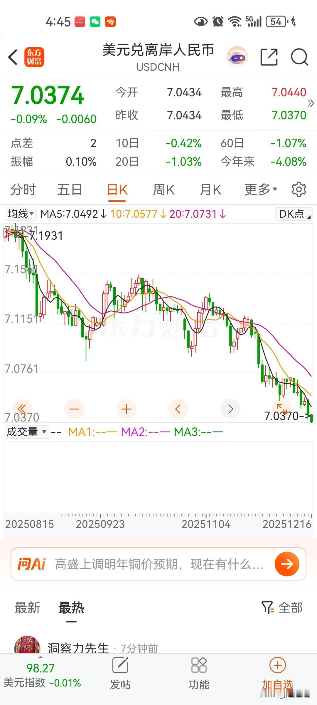 人民币大幅度升值，熊市没有基础