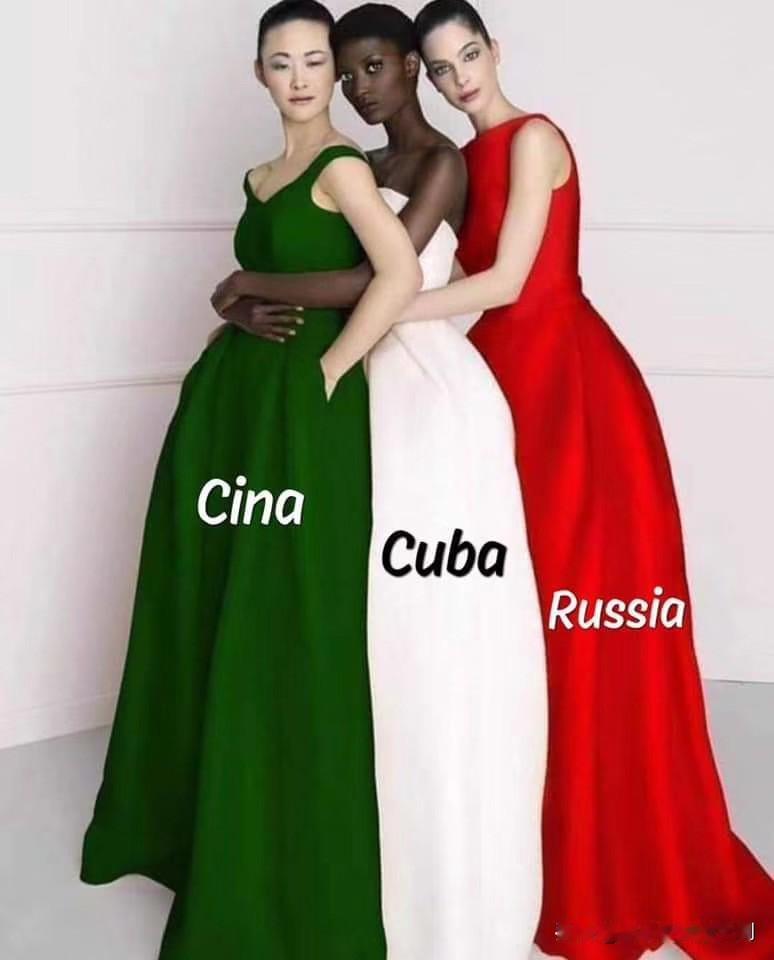 今天看到一个意大利人发的：
帮助意大利的是这三个国家，最先的是中国，然后是古巴 