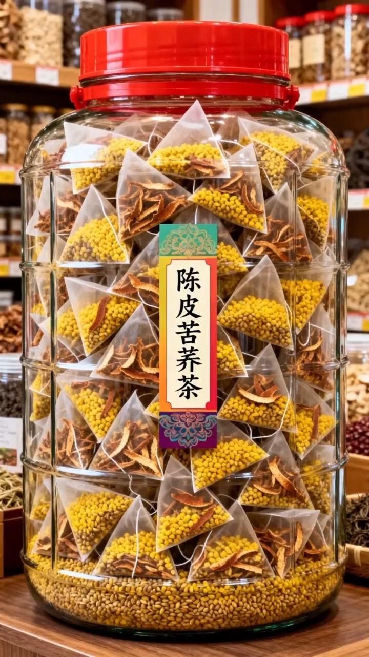 陈皮苦荞茶