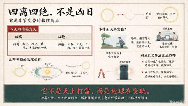 为什么立春立夏前一天叫四绝？搞懂历法结构，别再自己吓自己