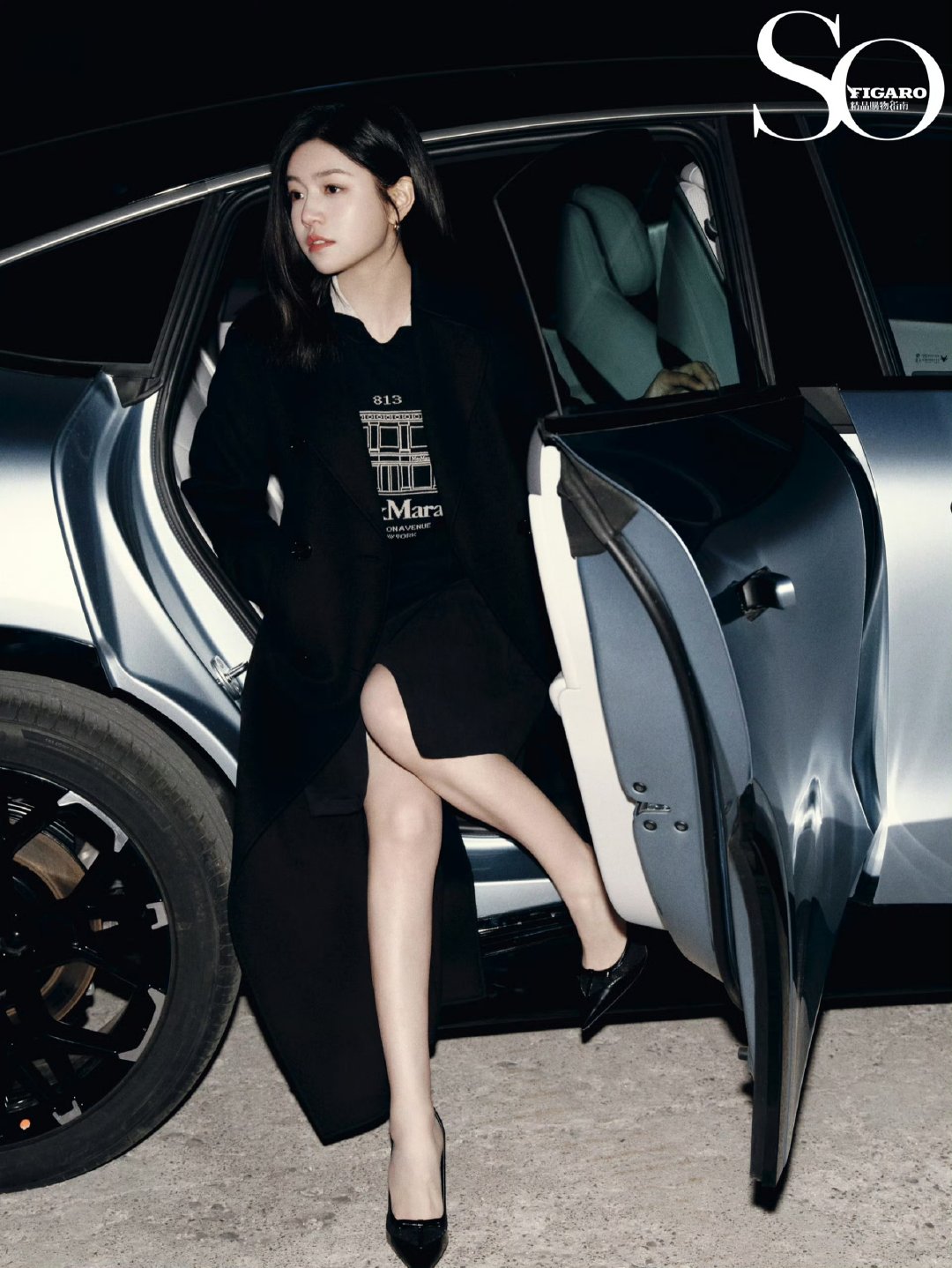 陈妍希米兰出发图 陈妍希米兰时装周出图 陈妍希米兰时装周出图 