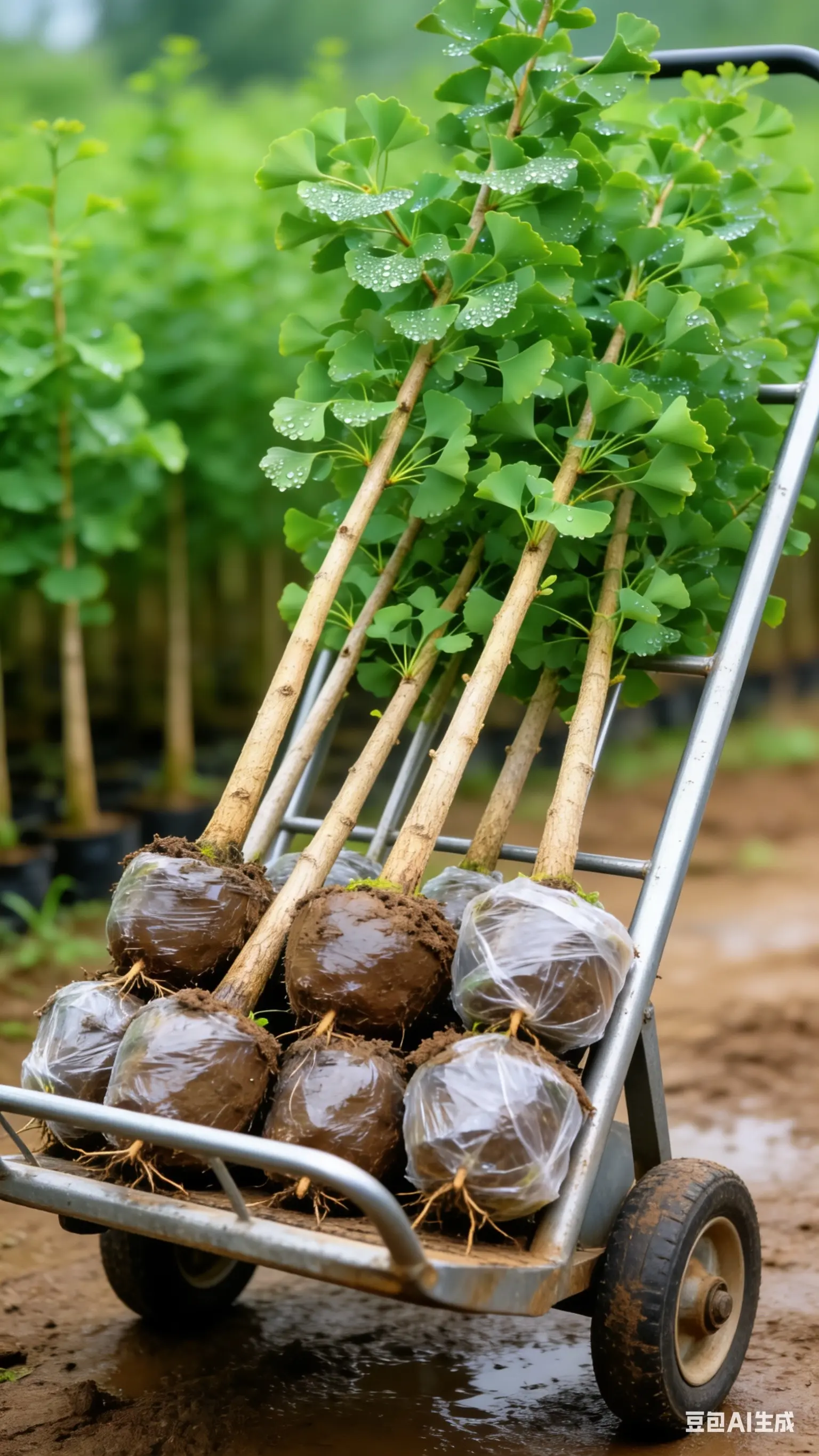 银杏树苗树苗 树苗种植 园林绿化庭院绿植