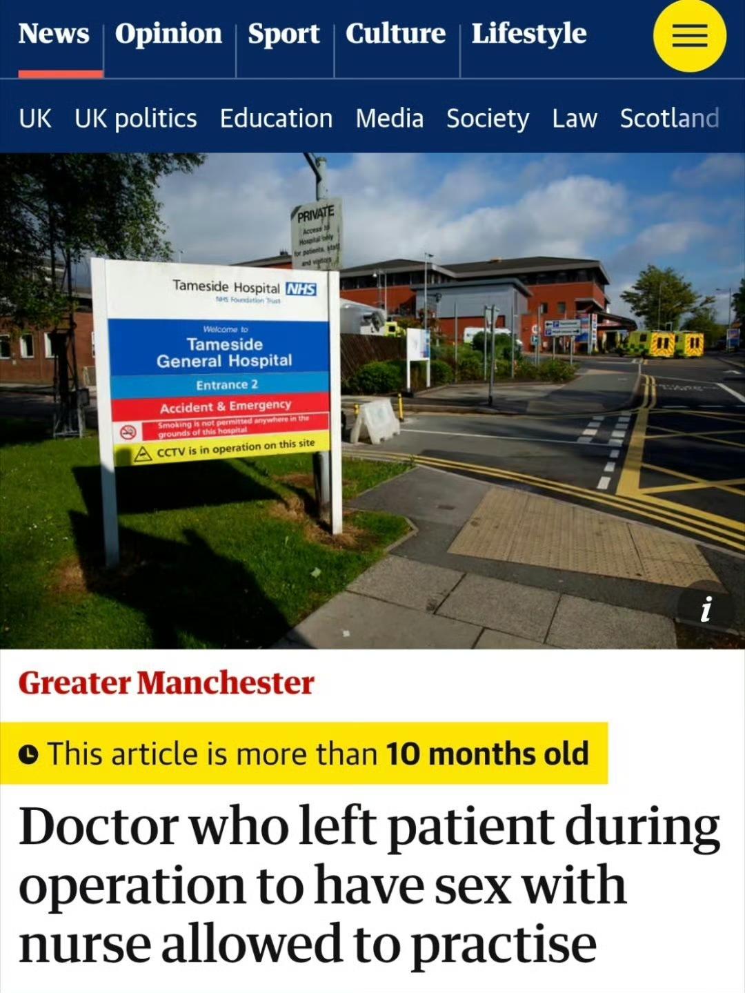 爱尔兰一名医生，在当地口碑特别好。身边同事、熟人对他评价都极高，说他性格温和、待