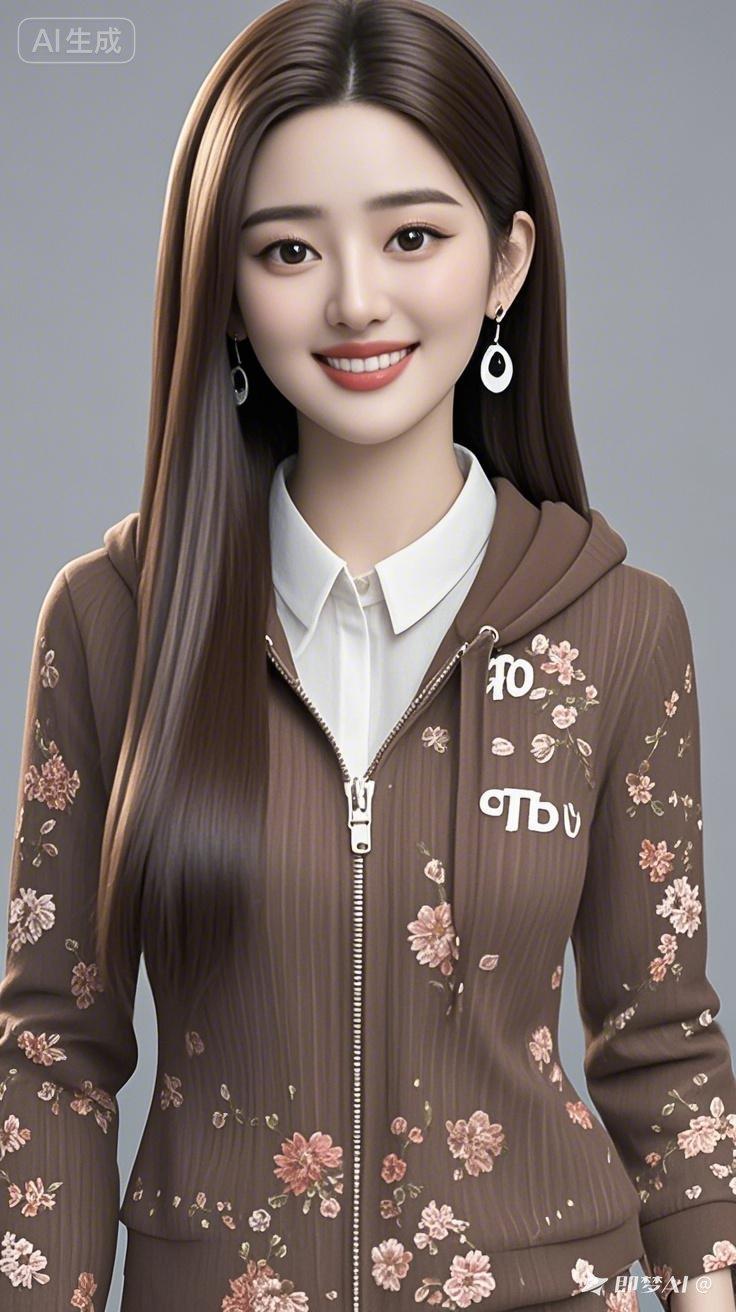 甜美少女风穿搭，粉色花朵点缀，尽显青春活力！🌸💕