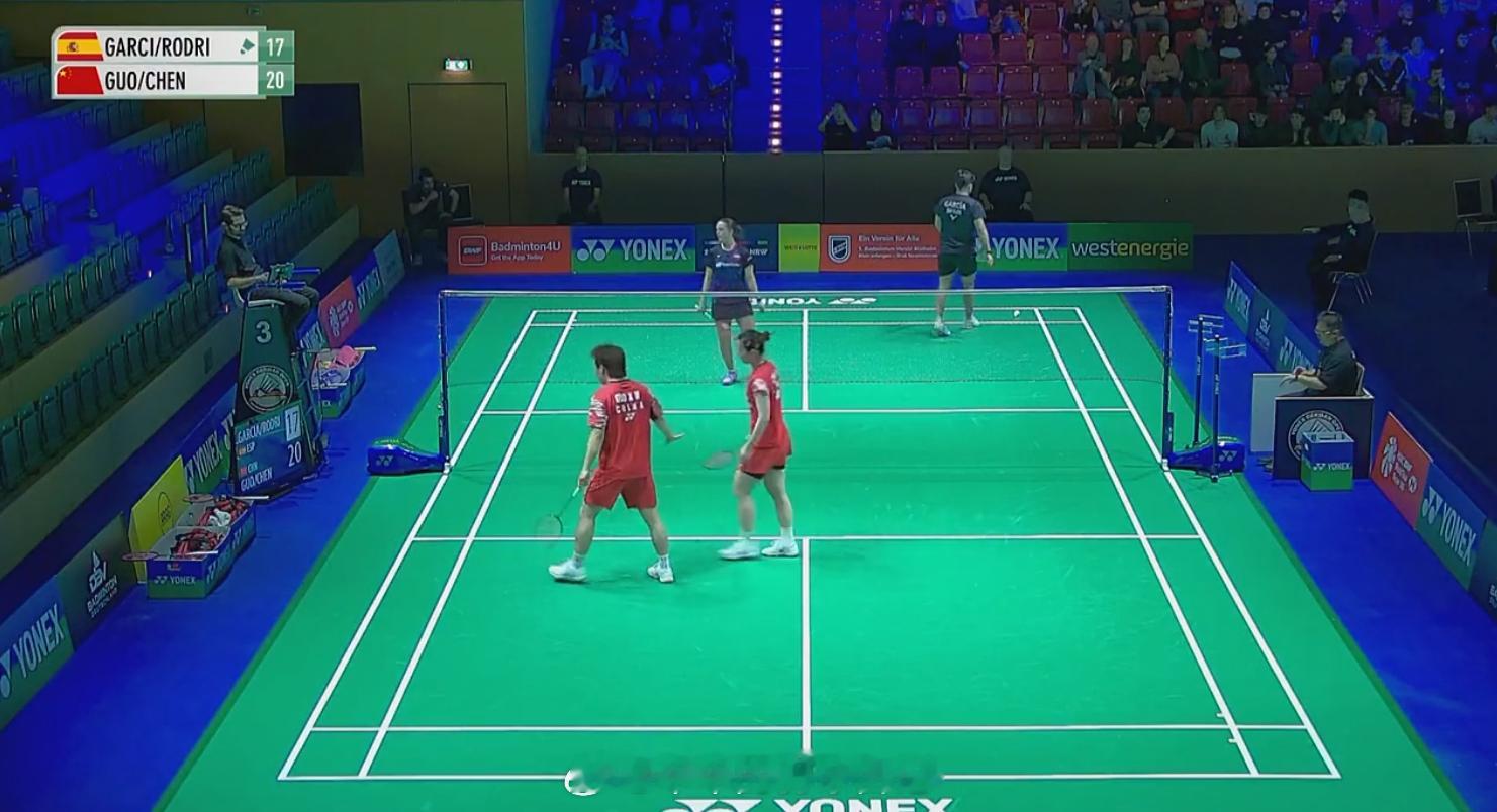 混双 1/16赛 加西亚/露西娅 17-21 郭新娃(2)/陈芳卉2026年德国