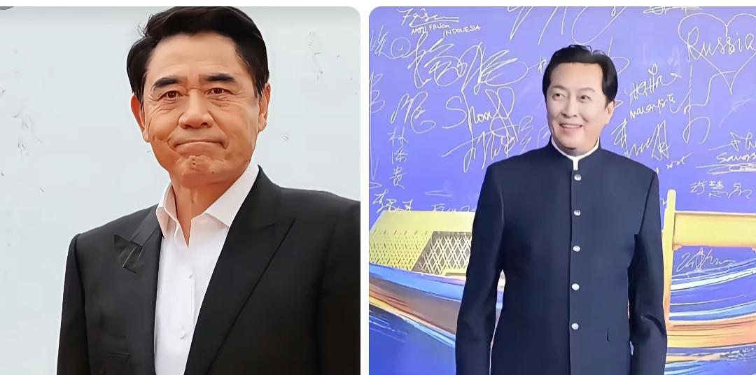 左边的穿西服，右边的穿中式衣服。这两位实力派老艺术家，德艺双馨，都认识吧!有一股