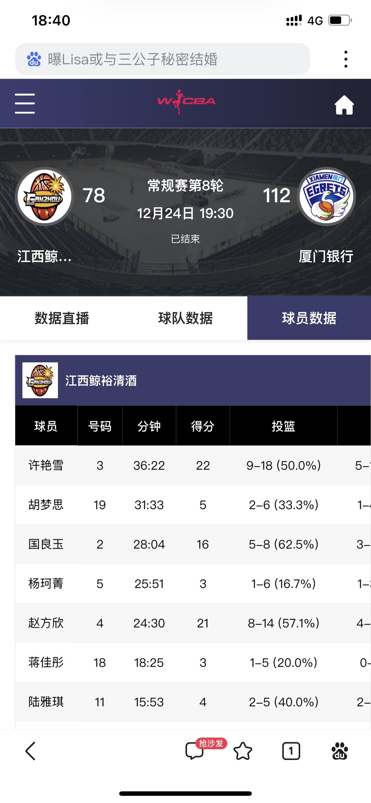 昨晚WCBA比赛中罕见地出现“乌龙球”[捂脸]

这个“乌龙球”，是出自B组比赛