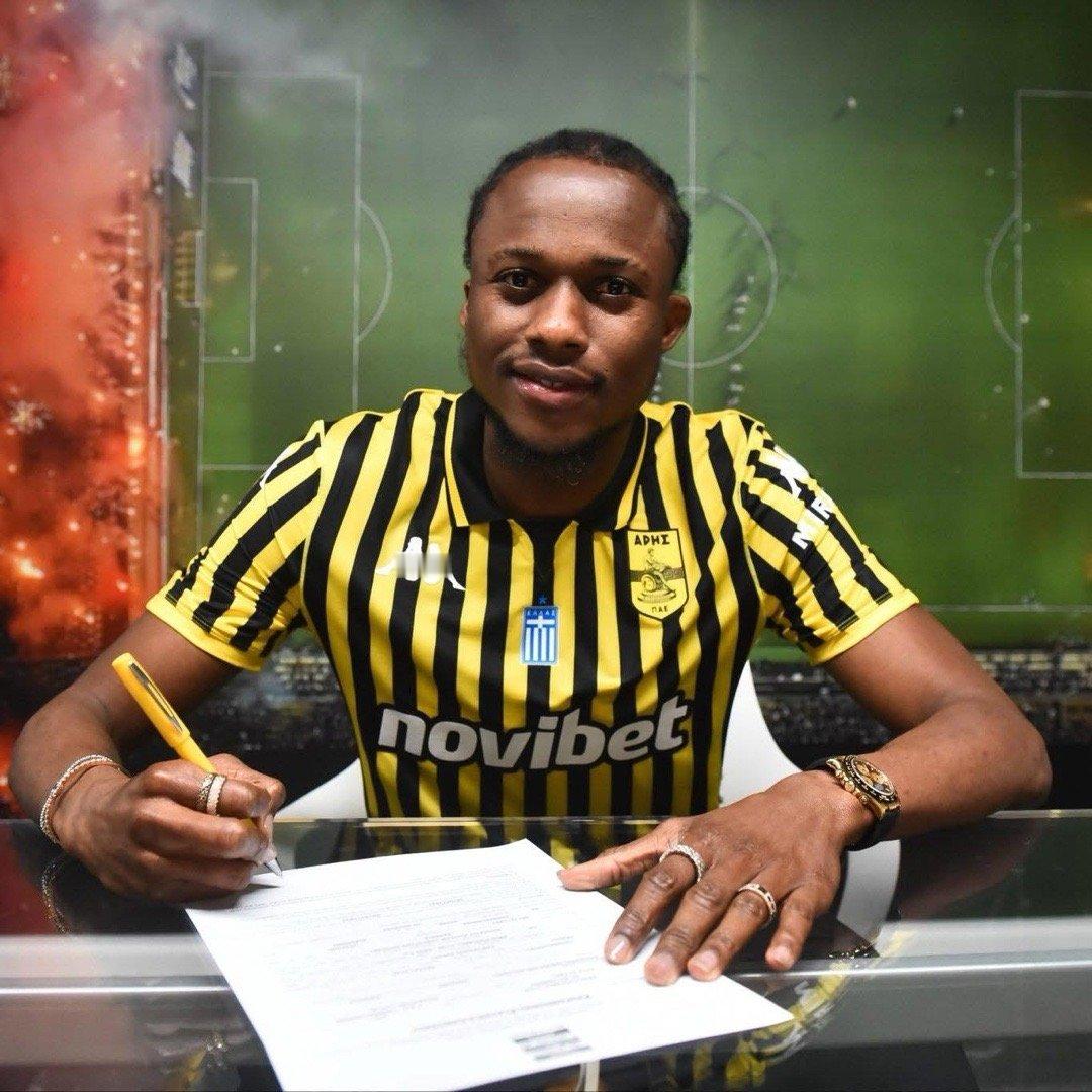 目前係希臘聯賽排第六嘅亞利斯官方宣佈，從費倫天拿引入28歲科特迪瓦前鋒古亞美，簽