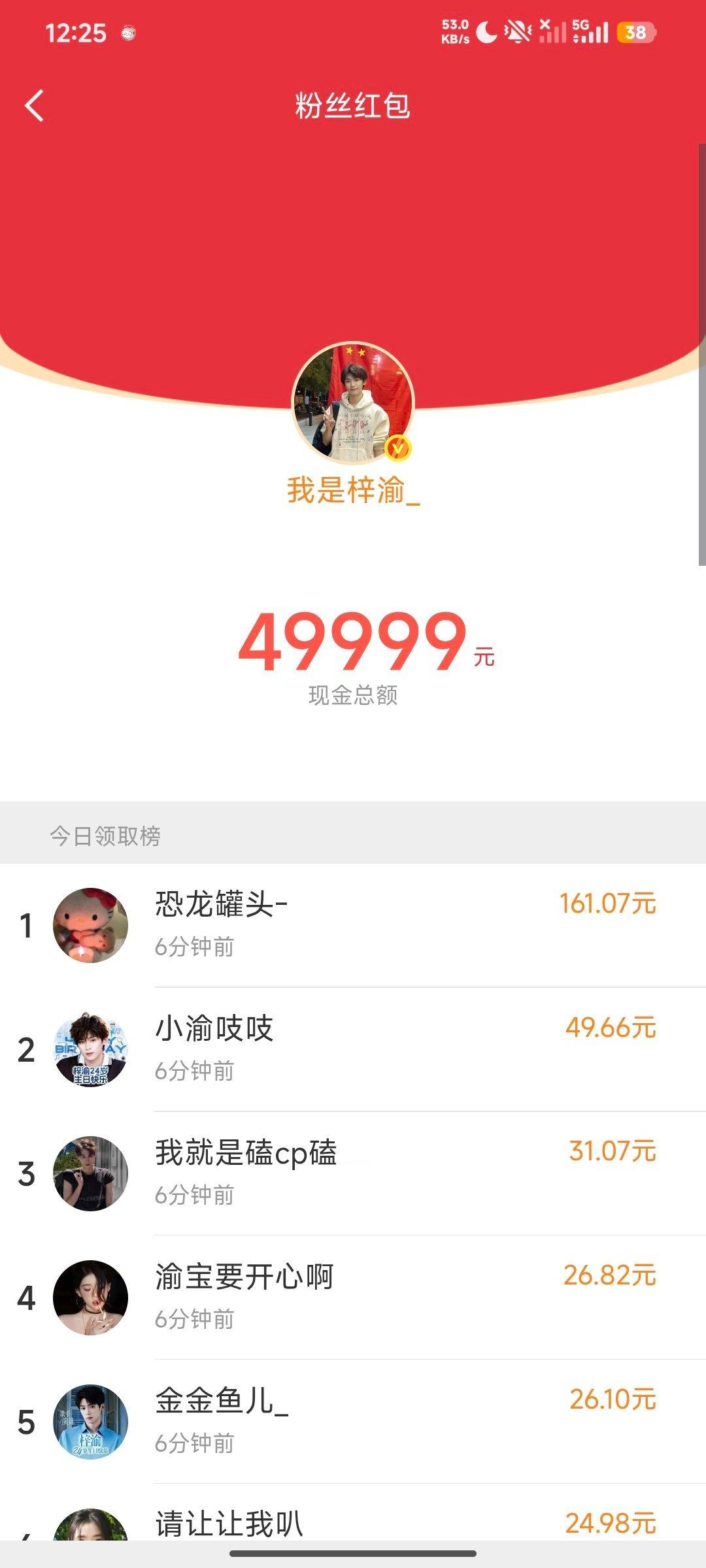 我关注的哥哥姐姐们可以像这样生日发红包吗 