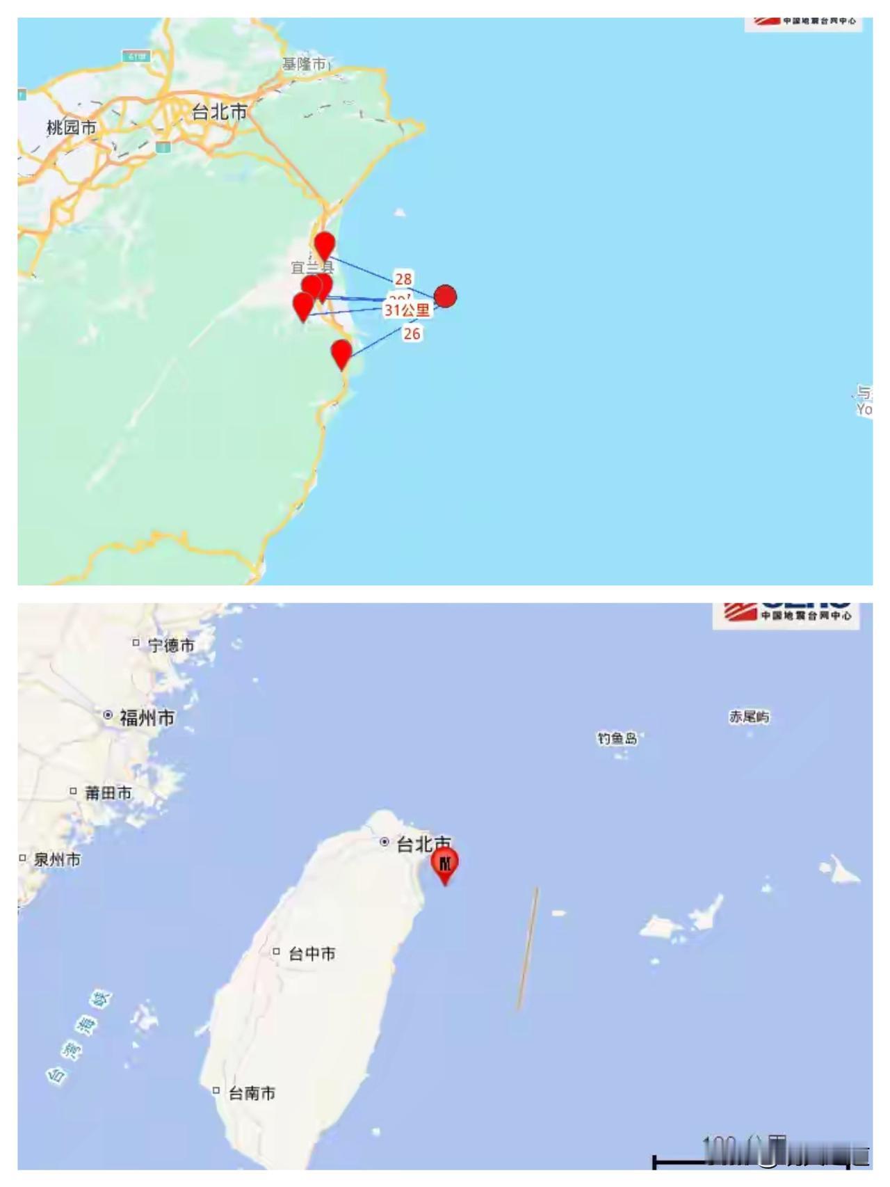 深夜惊魂！12月27日23点05分，台湾宜兰县海域突发6.6级强震，这波摇晃直接