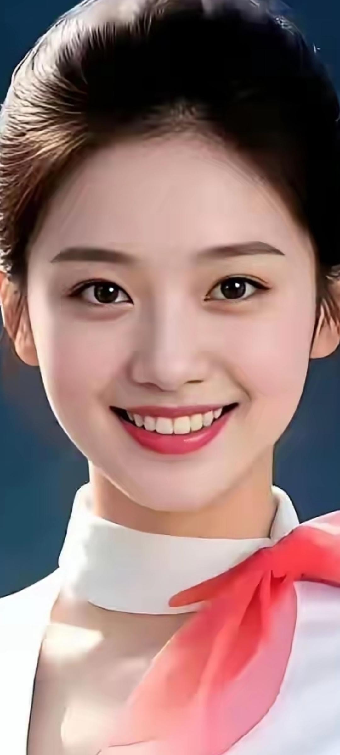 甜美空姐微笑，温柔可人，元气满满！😊