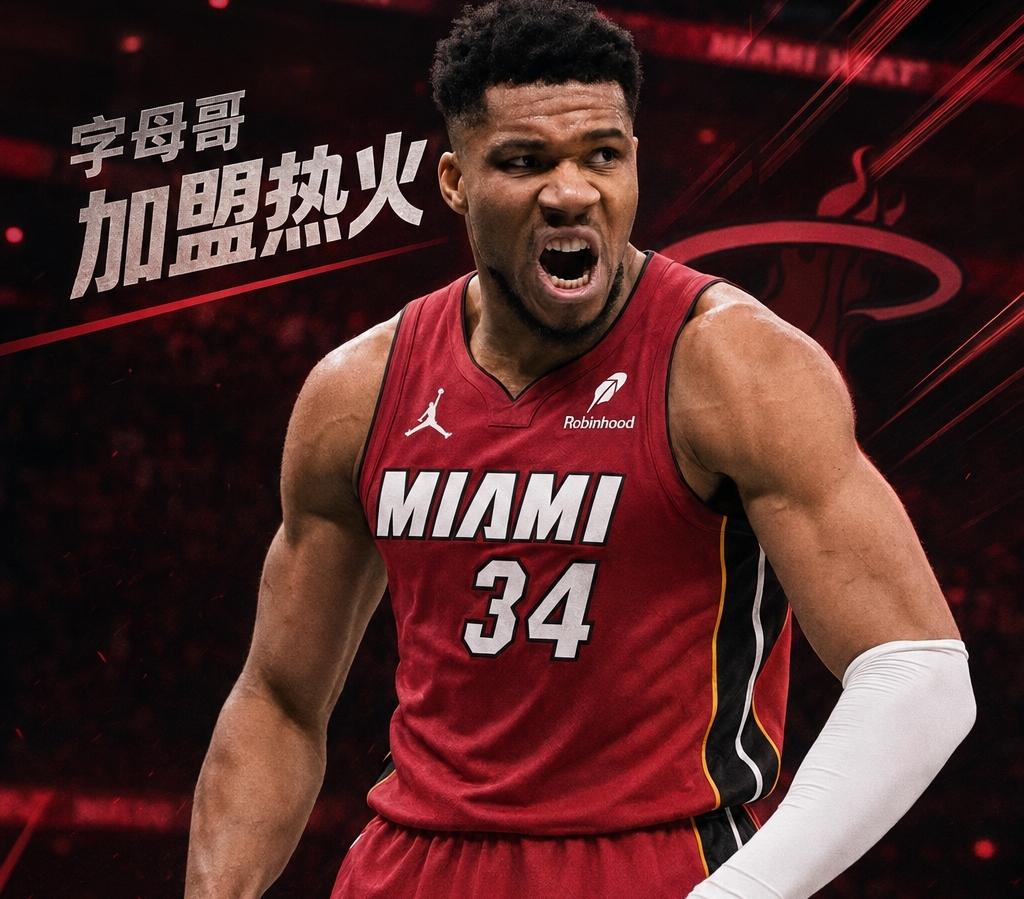 字母哥终于把天赋带到了热火，雄鹿真是亏麻了！！据ESPN名记Shams Char