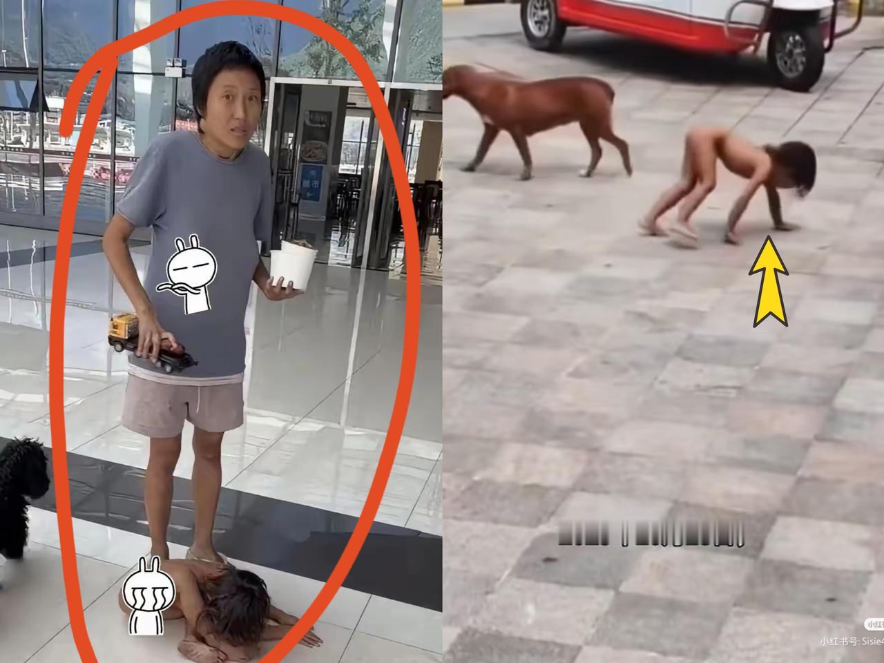 野人小孩的妈妈照片曝光！
大家看看这照片，这位妈妈瘦骨如柴，这还不是重点，重点是