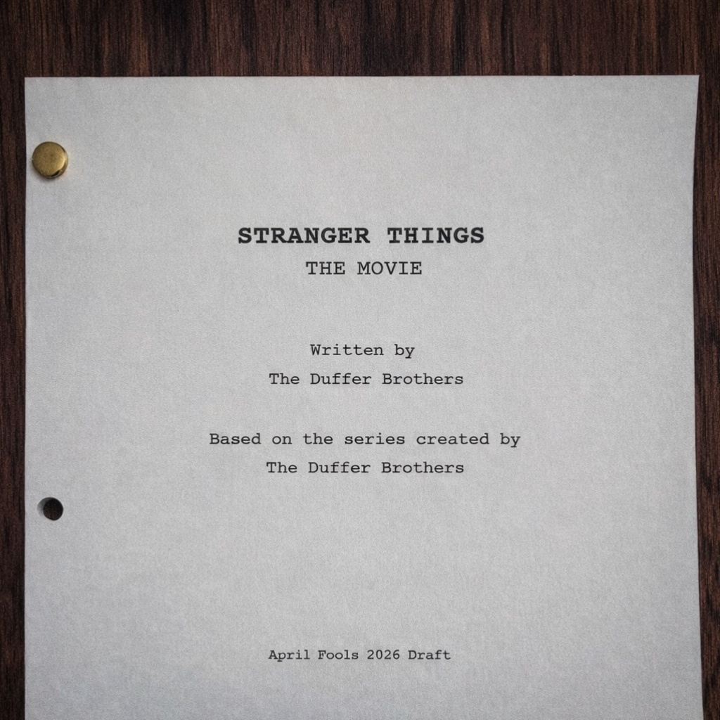 重磅消息‼️网飞刚刚官宣拍《怪奇物语》大电影，同时曝光了剧本封面～ 