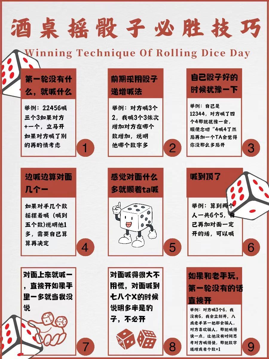 摇骰子🎲学会这几招 | 直接拿捏整场