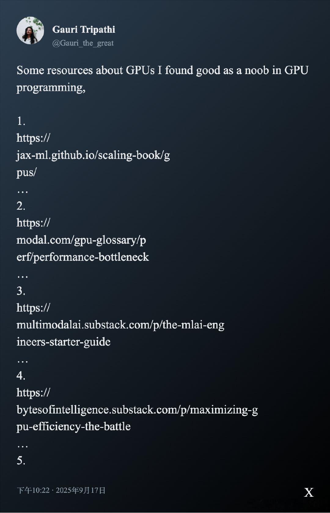 GPU 编程入门资源精选，助你快速突破学习瓶颈：• JAX 官方 GPU 指南详